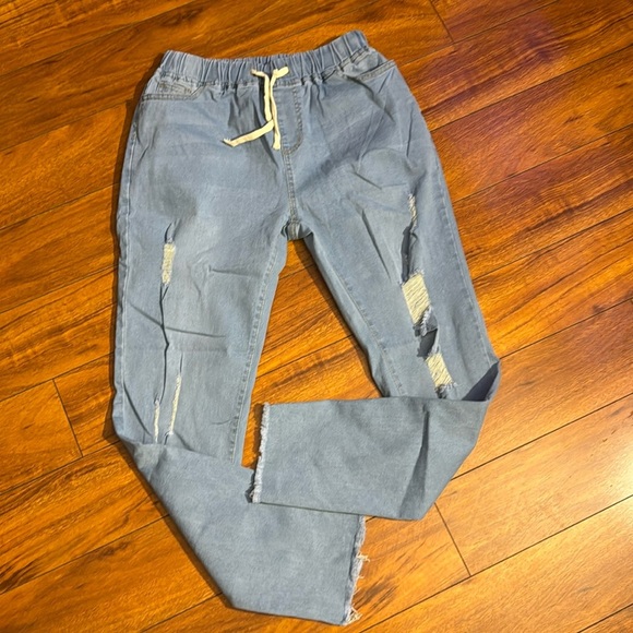 SHEIN Denim - Light Blue Jean Joggers SZ XL